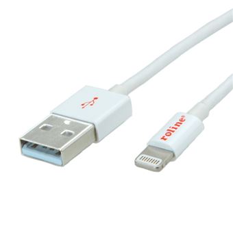 Cabo de Computador ROLINE Lightning to USB cable for iPhone, iPod, iPad 1.8 m - 1