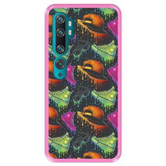 Capa Tpu Hapdey para Xiaomi Mi Note 10 - Note 10 Pro - Cc9 Pro | Design Padrão de Moda Colorida - Rosa