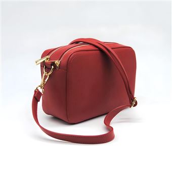 Bolsa Tiracolo SOTEIRA Roma | Couro genuíno | Vermelho | 24x9x15 cm - 1