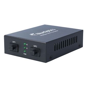 Conversor de Rede de Média BlueOptics 10G Ethernet Media Converter 2x SFP+ | Preto - 1