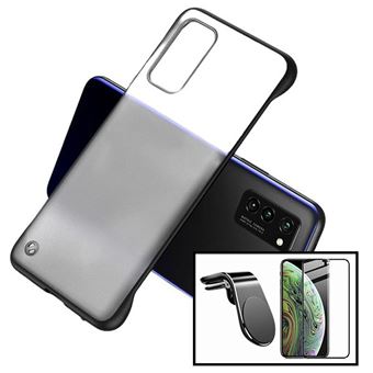 Kit Phonecare | Película de Vidro 5D full cover + Capa Invisible Bumper + Suporte Magnético L Safe Driving para Carro para Xiaomi Mi Note 10 Lite - Transparente/Preto - 1