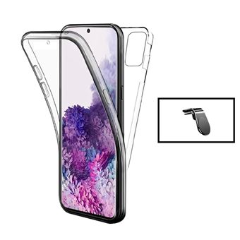 Kit Phonecare Capa 3x1 360° Impact Protection + Suporte Magnético L Safe Driving Carro para Realme C25Y - Transparente/Branco - 1