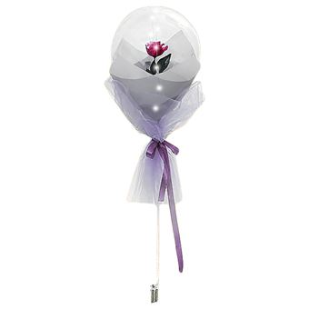 Balão Led Bouquet Personalizado com Rosa Mormark LOVEBALLOON - 1