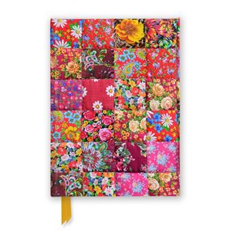 Floral Patchwork Quilt Foiled Journal By Flame Tree Publishing - 1