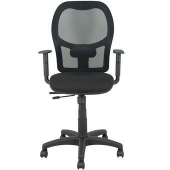 Cadeira de Escritório Piqueras y Crespo Alocén Traslack | Malha Preta | Assento Bali Preto | Braços Ajustáveis - 1