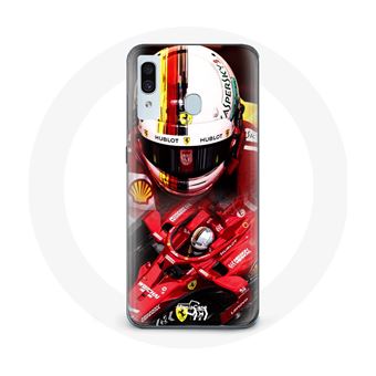 Capa Maniacase para Samsung Galaxy A20E Fórmula 1 Sebastian Vettel F1 Vermelho - 1