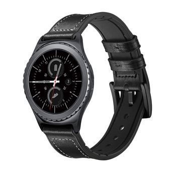 Pulseira de Couro WISETONY para Apple Watch 22mm Preto - 1