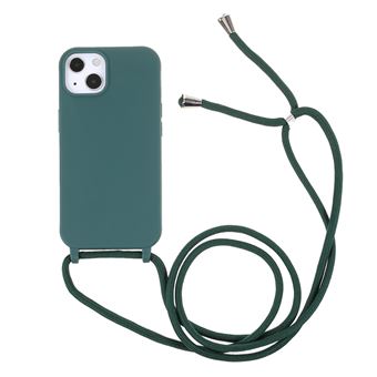 Capa e TPU mangueira com Cordão ajustável Verde para iPhone 13 mini 5.4'' - 1