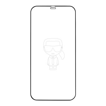 Película Vidro Temperado Karl Lagerfeld para Iphone 12/12 Pro 9H Logo - Preto - 1