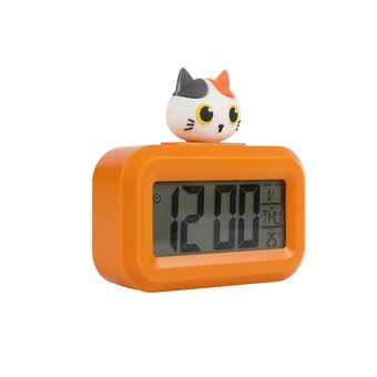Relogio Despertador I-Total Gato Laranja - 1