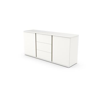 Aparador LOURINI Chiado - Branco e Carvalho - 1