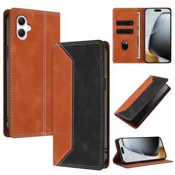 Capa FLOODKING para Samsung Galaxy A07 | Couro Premium Bicolor | Porta-Cartões | RFID | Suporte | Preto - 1