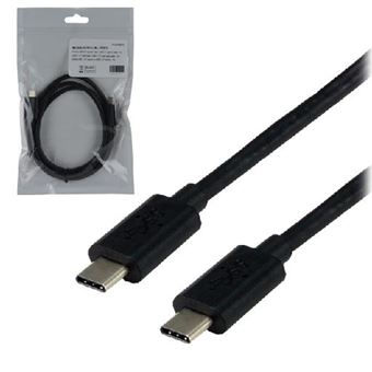 Cabo USB MCL USB 3.1 Type-C 1 m Preto