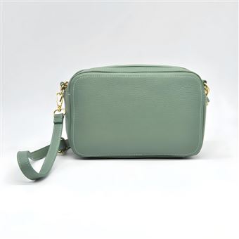 Bolsa Tiracolo SOTEIRA Roma | Couro genuíno | Verde | 24x9x15 cm - 1
