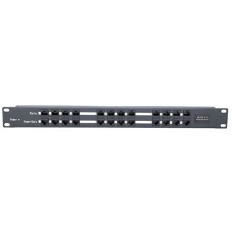 Painel de Conexões Extralink PoE Injector 12 Portas 12x 100Mb/s RJ45, Caixa Rack | Preto - 1