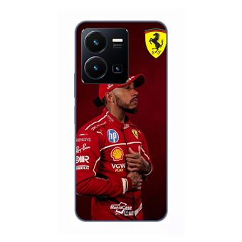 Capa Maniacase para Vivo Y35 4G | Lewis Hamilton - Papel De Parede Oficial da Ferrari - 1