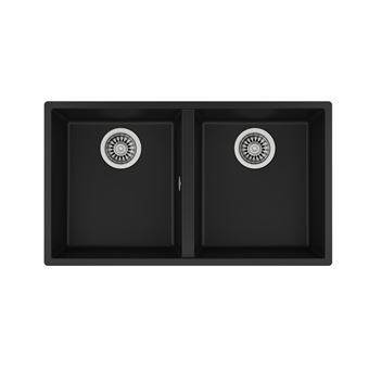 Lava-Loiça Teka Square 2C 760 TG | 2 Cubas | Preto - 1