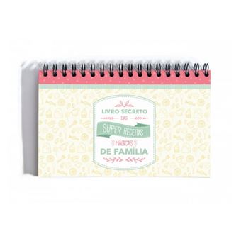 Livro de Receitas Céu Azul by Fotobook and Company | Livro Secreto das Super Receitas, Mágicas da Familia - Amarelo/Rosa - 1