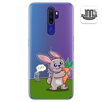 Capa Tumundosmartphone de Gel Transparente para Oppo A9 2020 design de coelho de desenho animado - 1