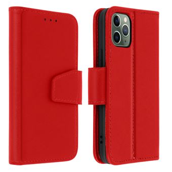 Capa Avizar para Apple iPhone 11 Pro Max | Função de Carteira | Couro Premium - Vermelho - 1