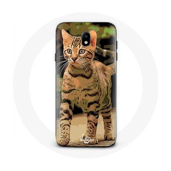 Capa Maniacase para Samsung Galaxy S4 Raça de Gatos Bengala desenho Animado - 1