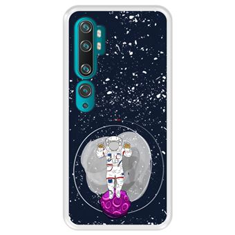 Capa Tpu Hapdey para Xiaomi Mi Note 10 - Note 10 Pro - Cc9 Pro | Design Cosmonauta No Espaço - Transparente