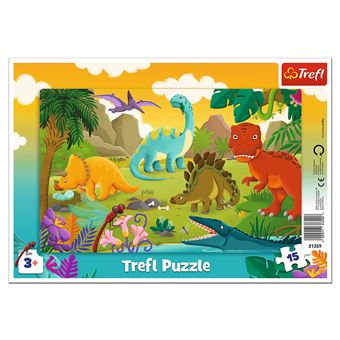 Puzzle Trefl Dinossauro 31359 | 15 Peças - 1