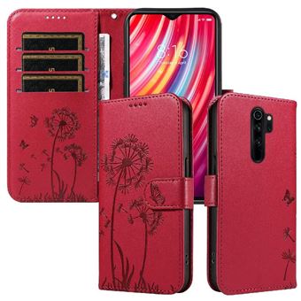 Capa Protetora ZURSANA para Xiaomi Redmi Note 8 Pro | Pele PU | Fecho Magnético | Resistente a Impactos | Compartimento para Cartões e Suporte | Vermelho - 1