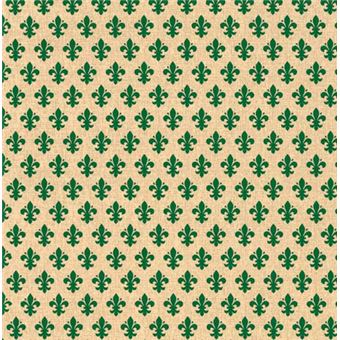 Papel Autocolante D-C-Fix | Fantasia | 45cm x 15m | Flor de Lis Verde 200-2471 - 1