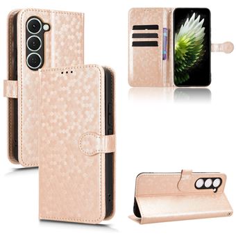 Capa FOXDOCK para Tecno Spark 40 Pro | Fecho Magnético | TPU Macio | Compartimentos para Cartões | Dourado - 1