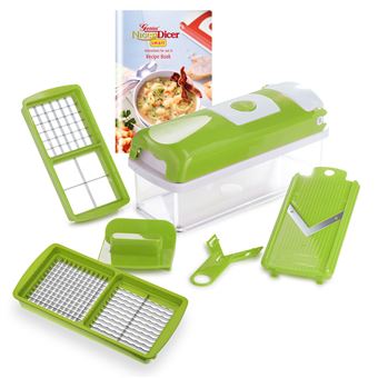 Máquina de Corte em Fatias Genius Nicer Dicer Smart | Verde, Branco - 1