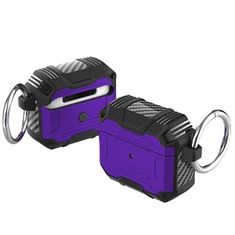 Capa e TPU com mosquetão, roxo Magunivers para AirPods 3 - 1