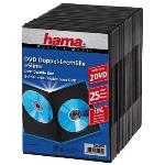 Caixa para Discos Óticos Hama DVD Slim Double-Box 25, Black | Preto