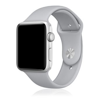Bracelete de Silicone DAM Compatível com Apple Watch 38/40/41mm | Tamanho M/L - Cinza - 1