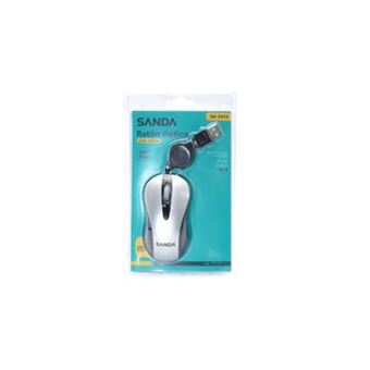 Rato Extensível SANDA SD-2052 | 1600DPI - Cinzento - 1