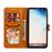 Capa Magunivers de PU Padrão de Gato Castanho para Samsung Galaxy S10_3