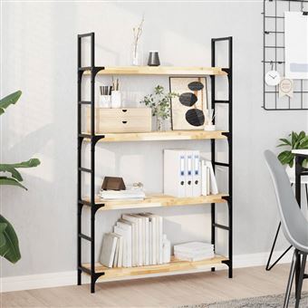 Prateleiras flutuantes vidaXL | 2 Peças | 80x20x4cm | acácia maciça não tratada - 1