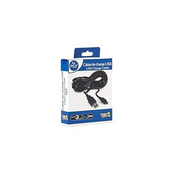 Cabo de Carga USB Undercontrol 1408  para Comandos PS3 Preto - 1