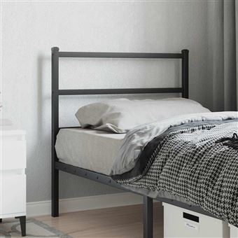 Cabeceira de substituição vidaXL | 90 cm | metal preto - 1