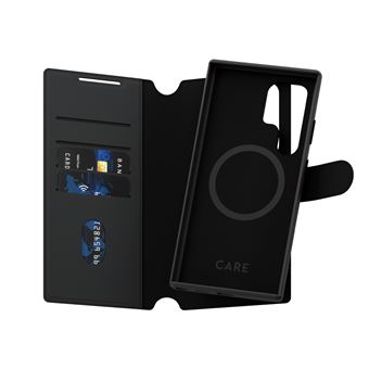 Capa para Telemóvel PanzerGlass CARE™ by PanzerGlass® Tango 2-in-1 Wallet Case w. Qi Compatible Samsung Galaxy S24 Ultra | Preto - 1