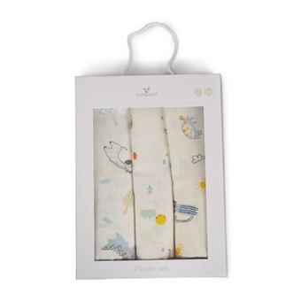 Fraldas Musseline Cangaroo Baby boy | 3 Peças - 1