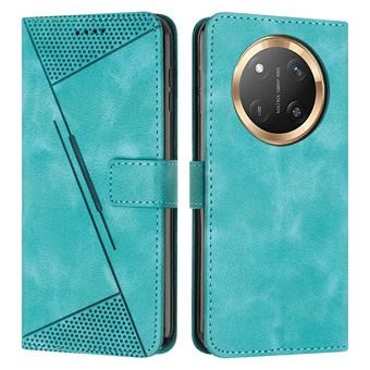 Capa FOXDOCK para Honor Magic 7 Lite | Pele | Flip | 3 Compartimentos para Cartões | Verde - 1