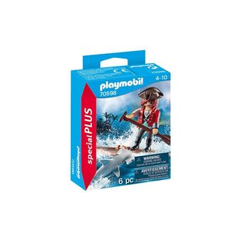Pirata Playmobil com Raft e Hammerhead Shark 70598 - 1
