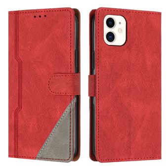 Capa FOXDOCK para iPhone 11 | Fecho Magnético | Pele TPU Macia | 3 Compartimentos para Cartões | Função de Suporte | Vermelho - 1