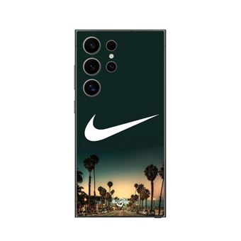 Capa Maniacase para Samsung Galaxy S25 Ultra | Nike Logo Fundo Califórnia Palmeiras À Noite - 1