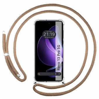Capa Tumundosmartphone Transparente para Oppo Reno 13 Pro 5G com Fio Camel - 1