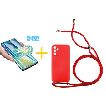 Pack 2 x Película de Hidrogel + Capa skyhe para Samsung Galaxy S25 5G | Gel Rope | Vermelho - 1