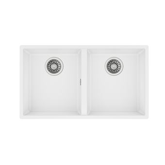 Lava-Loiça Teka Square 2C 760 TG | 2 Cubas | Branco - 1