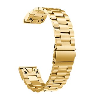 Bracelete Antiimpacto aço ajustável Gold para Garmin Forerunner 955 - 1