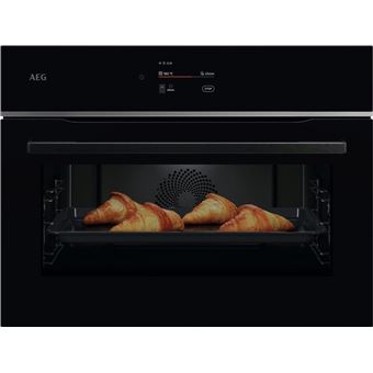 Forno Elétrico AEG Series 7000 Forno compacto Série 7000 MealAssist com SteamBake com Display CookSmart Touch 4,3 '', com WiFi | Pirolítico | 45 L | 59.5 cm | A+ | Preto - 1